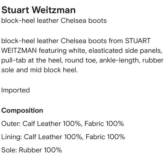 New Stuart Weitzman White Chelsea Ankle Boots Chunky Lug Sole Size 39 8.5 $650 - Picture 12 of 12